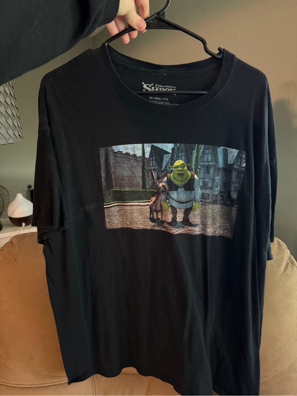 Dreamworks Black Shrek & Donkey Graphic Tee